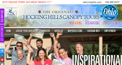 Desktop Screenshot of hockinghillscanopytours.com