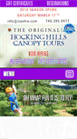 Mobile Screenshot of hockinghillscanopytours.com